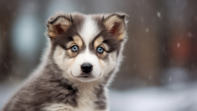 Cute Mini Huskydoodle Pup