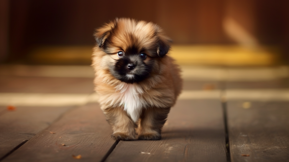 Cute Shih Pom Pup